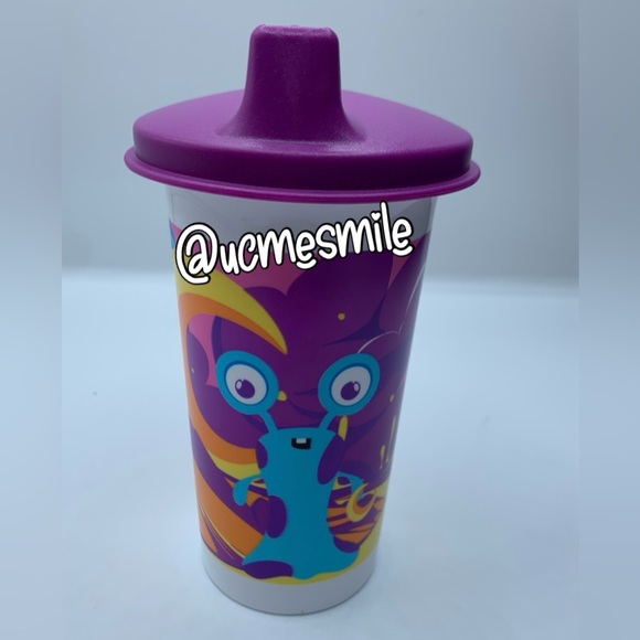 Tupperware Big Bell "Totli" Monster Tumbler Sippy Cup with Snack Cup - Picture 3 of 4